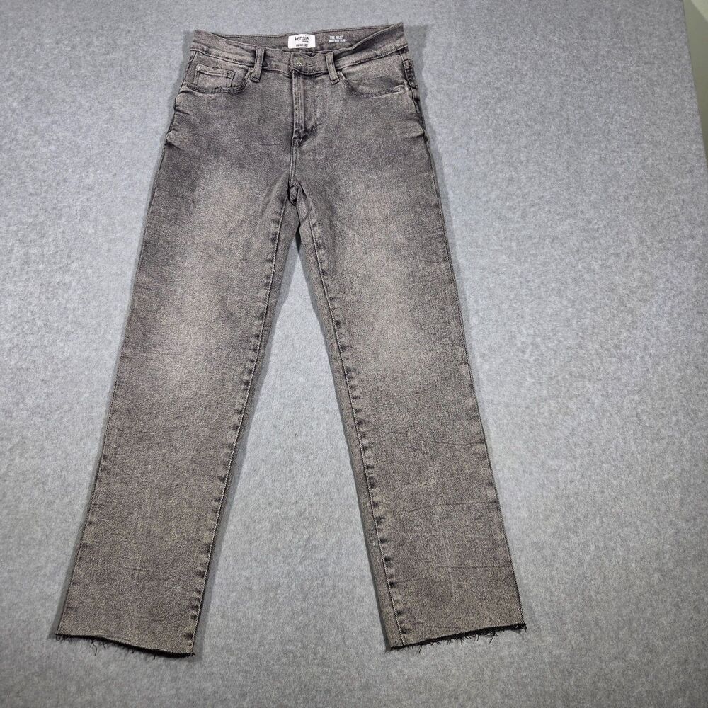 Kensie The Juliet Jeans High Rise Gray Acid Wash Vintage Luxe 6/28